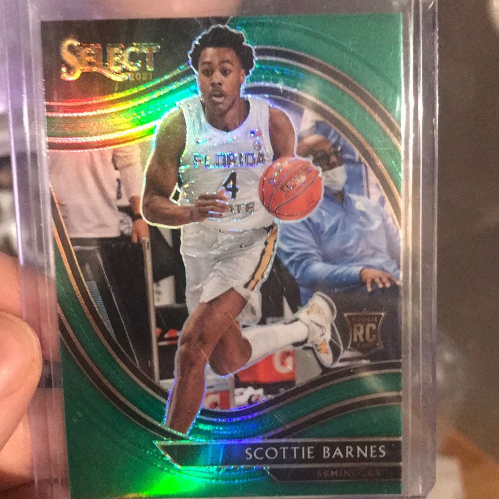 Rare Scottie Barnes Green Prizm Rookie Card Select Collegiate SP
